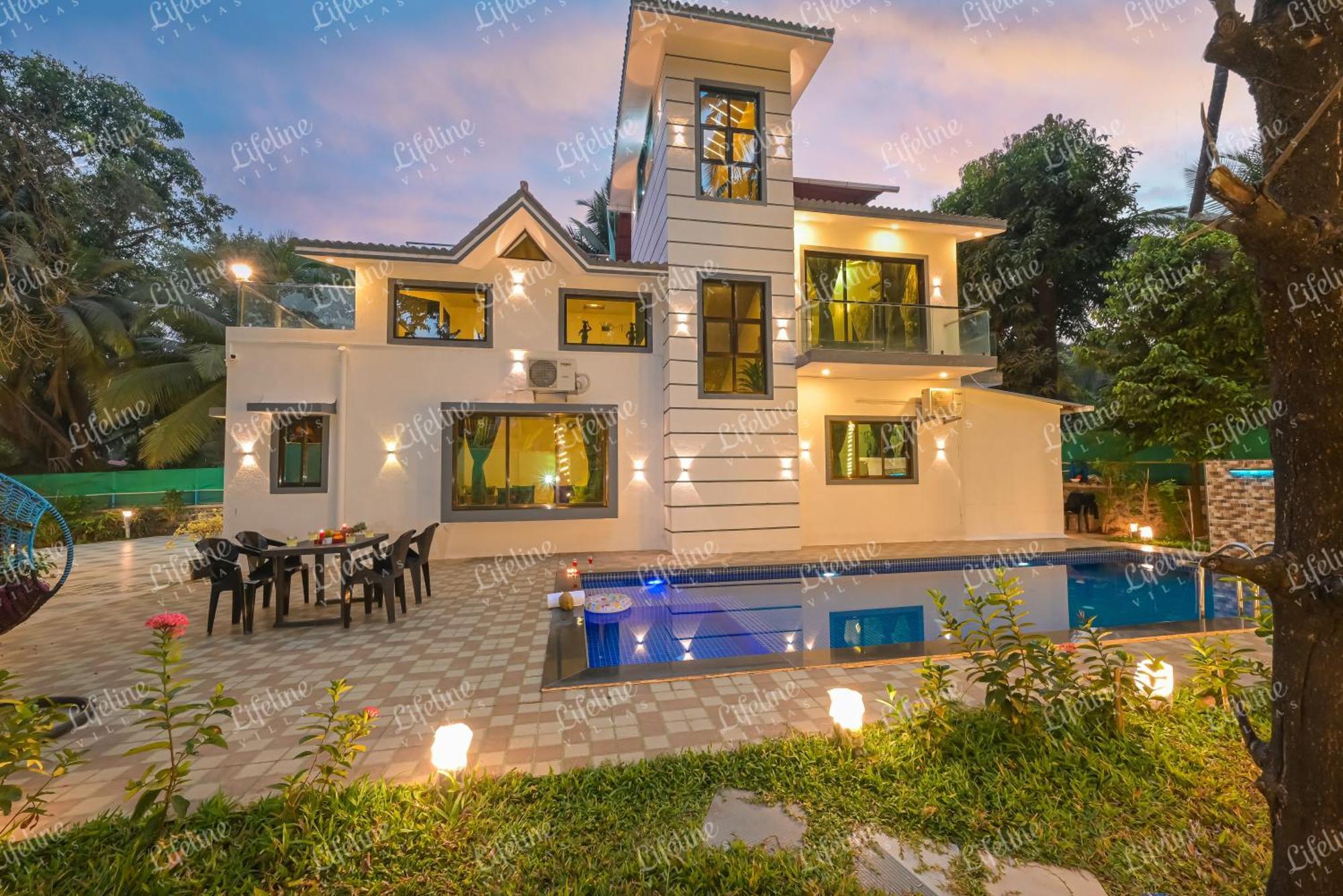 Seas The Day Luxurious 5Bhk Villa 2Min From Awas Beach With Huge Private Pool 알리바그 외부 사진